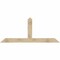 Ekena Millwork Portland Rough Sawn Timber Gable Bracket, Douglas Fir, 84"W x 35"H x 4"D x 6"F, 10/12 Pitch GBW084X35X0406POR00RDF - alternate 1